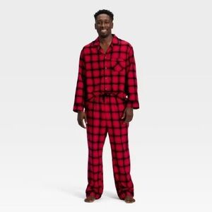 Red and Black Plaid Pajama Set